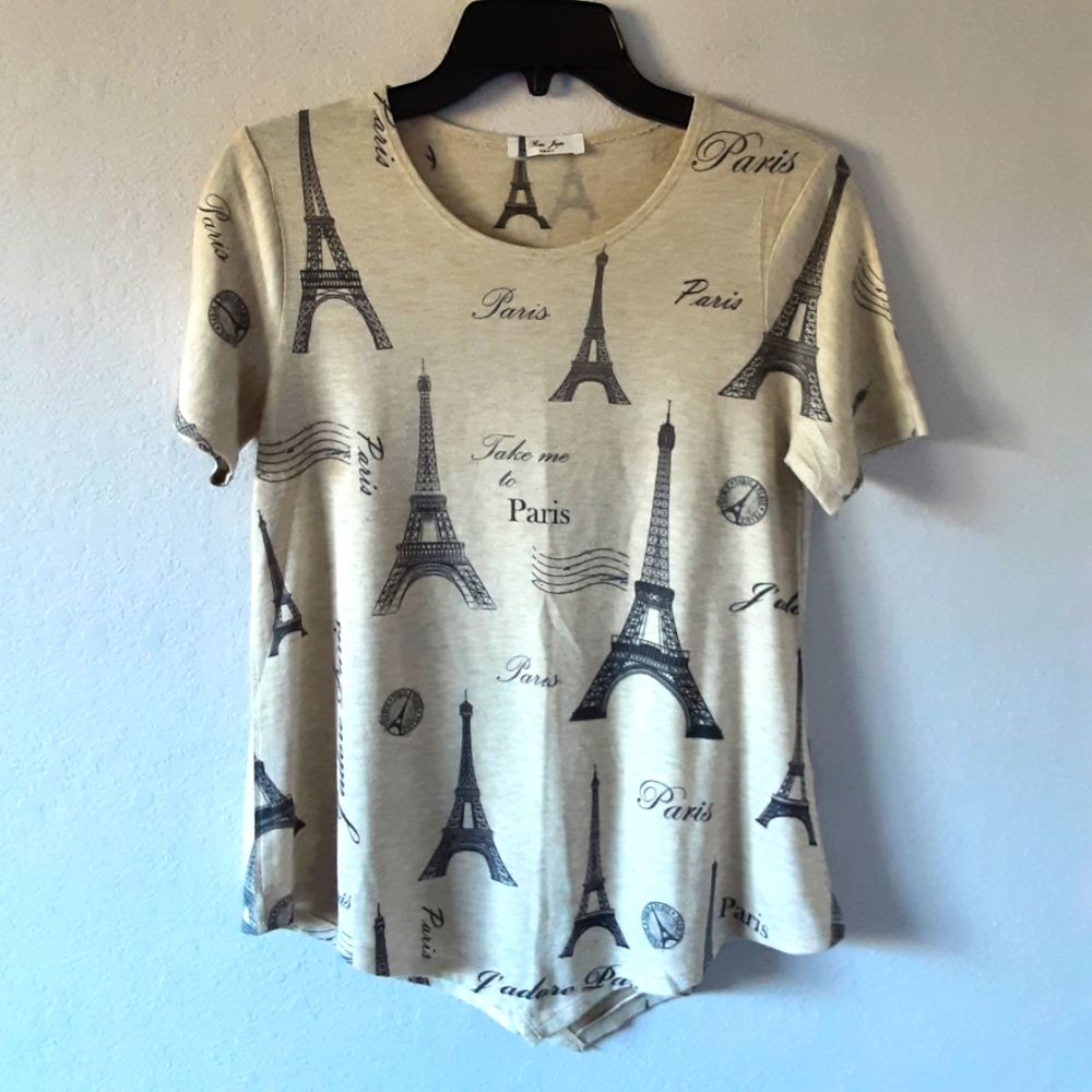 Women's Rue Juju Paris Eiffel Tower T- Shirt - Small